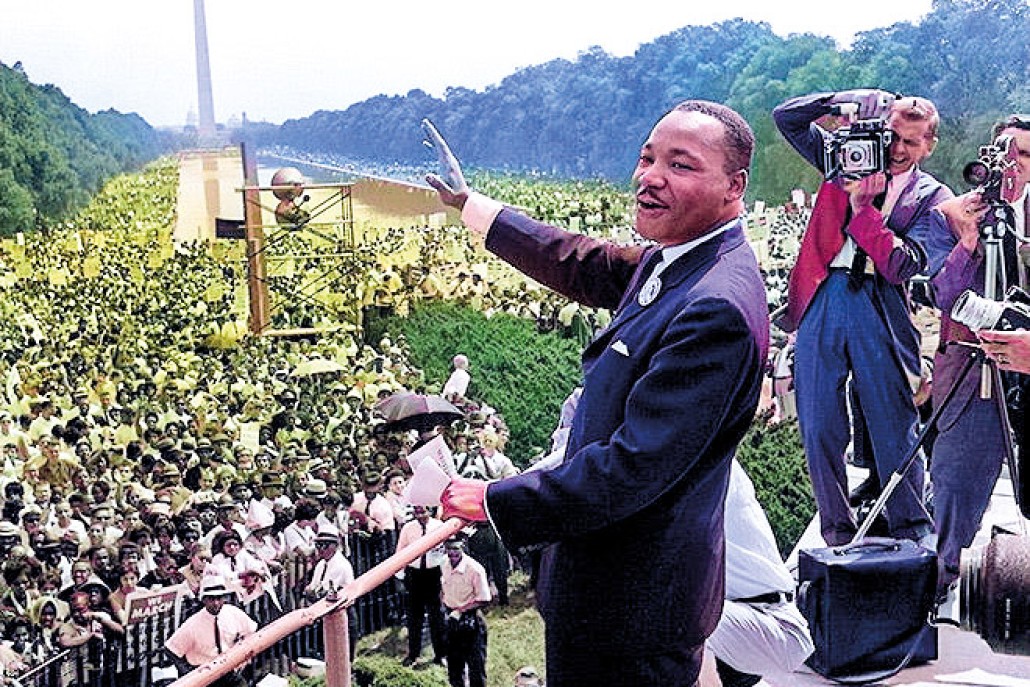 image of Martin Luther King giving a speech