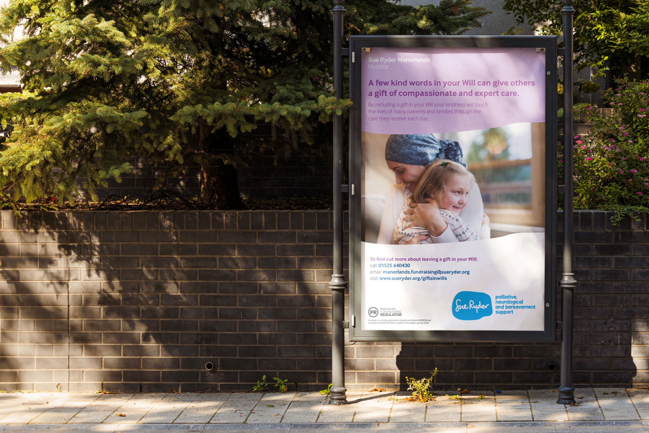 poster at bus stop